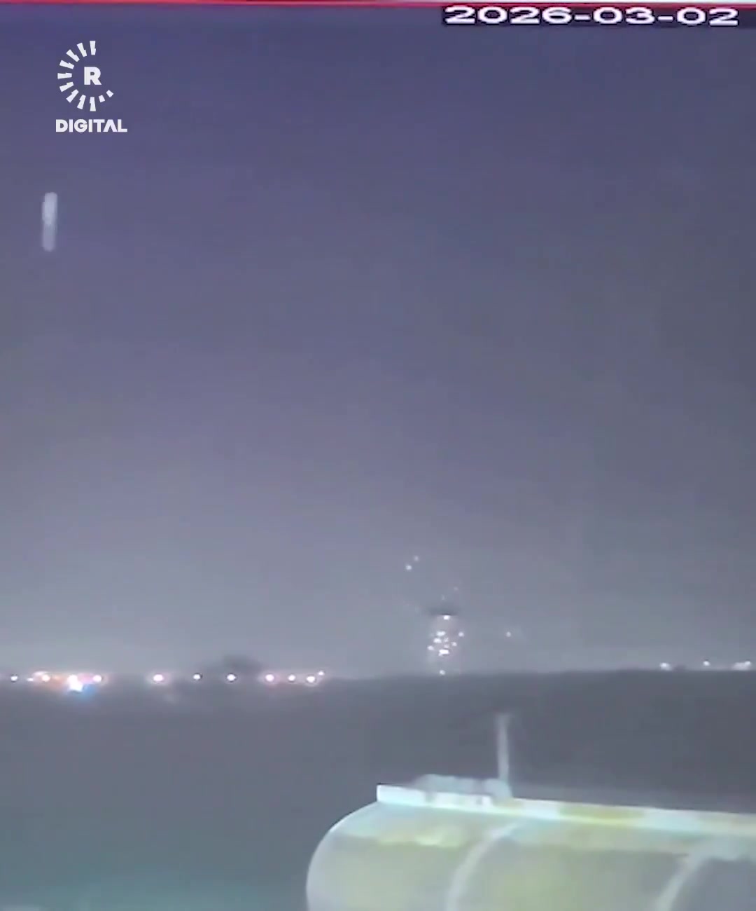 Video shows an Iranian one-way attack drone being successfully intercepted tonight by a U.S. Army C-RAM at Erbil International Airport in Kurdistan, Northern Iraq