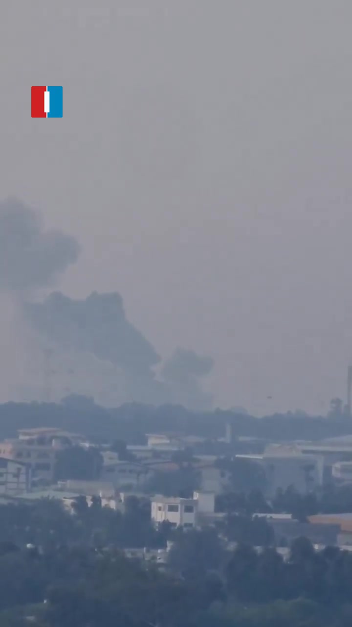 Smoke was seen rising from strikes on a coastal radar site near Kish Airport in southern Iran in footage received by Iran International