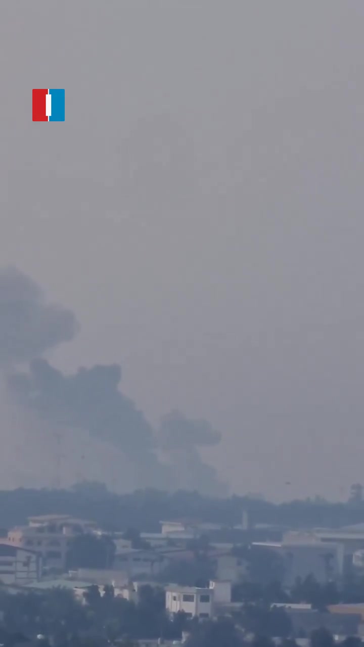 Smoke was seen rising from strikes on a coastal radar site near Kish Airport in southern Iran in footage received by Iran International