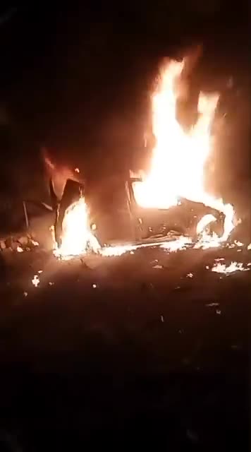 The aftermath of the raid that targeted a house in Khirbet al-Duweir