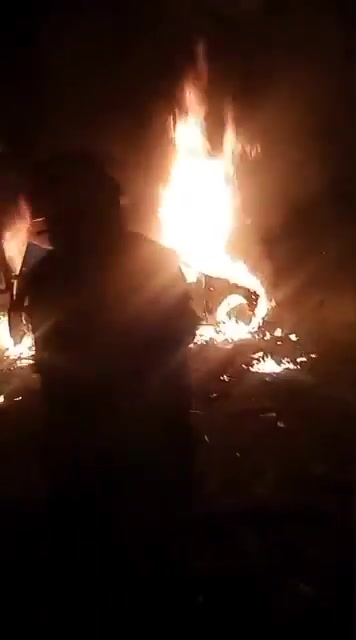 The aftermath of the raid that targeted a house in Khirbet al-Duweir