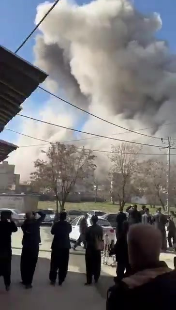 Strike on Iranian government's military bases in the border city of Baneh