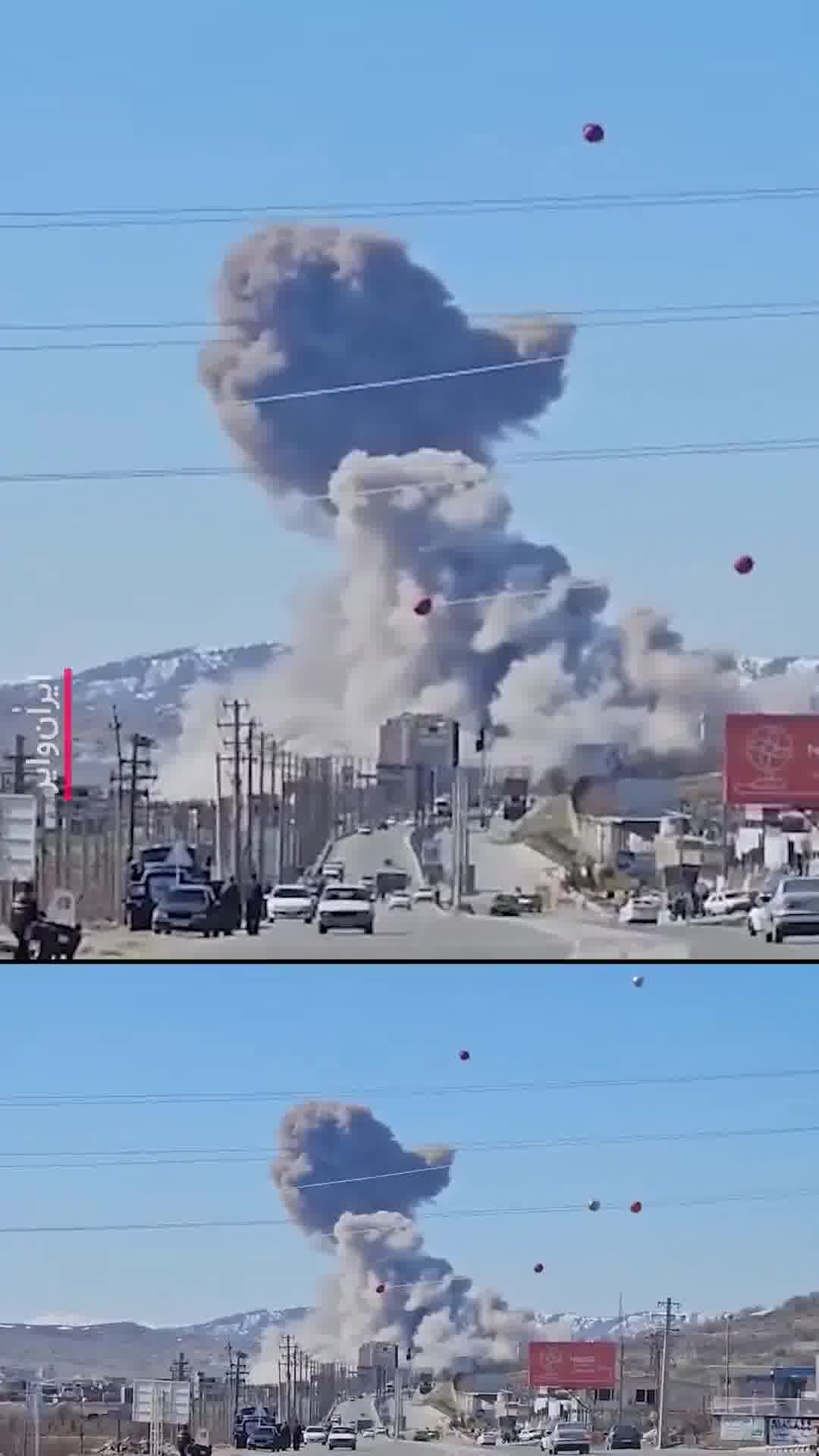 A citizen sent a video to IranWire, reporting several consecutive explosions in the city of Baneh. The United States and Israel extensively targeted some positions of the Islamic Republic in the city of Baneh today