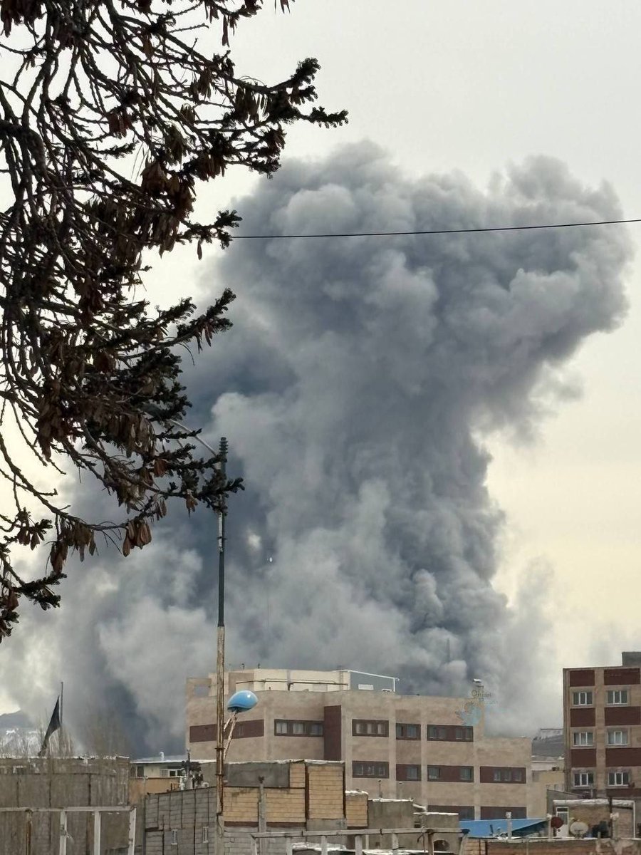 Tabriz was subjected today to raids carried out by American and Israeli aircraft, which caused widespread damage in a number of areas.