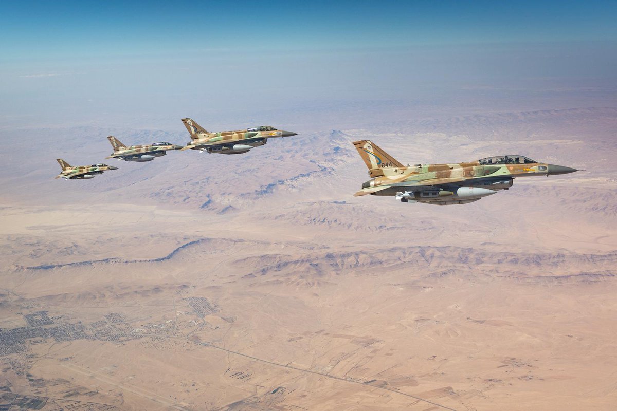 The Israeli Air Force publishes footage of F-16I fighter jets flying to Iran to carry out strikes