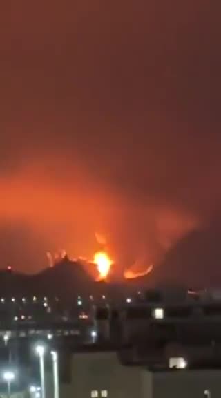 Yazd, Iran. Airstrikes target IRGC ballistic missile sites causing massive explosions