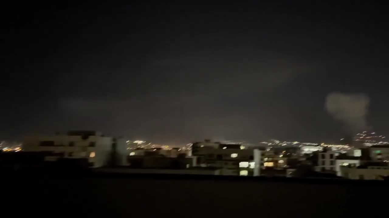 Bombardment continues in Tehran this evening