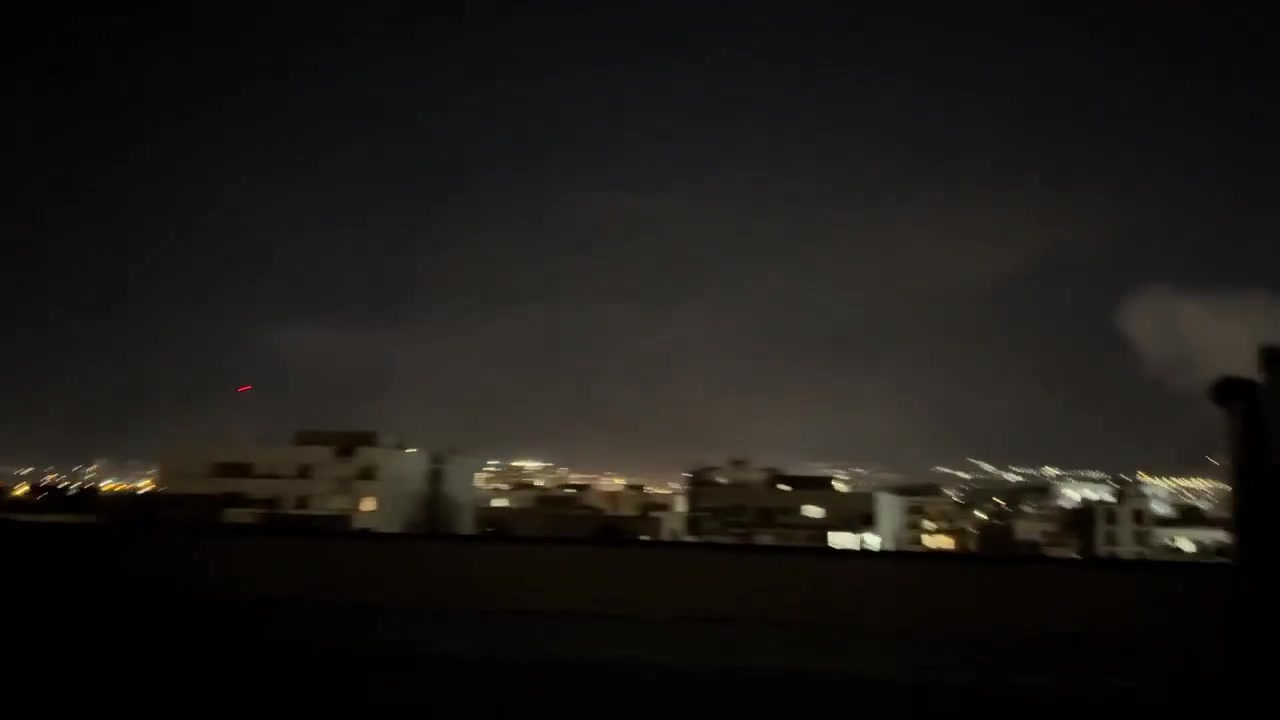 Bombardment continues in Tehran this evening
