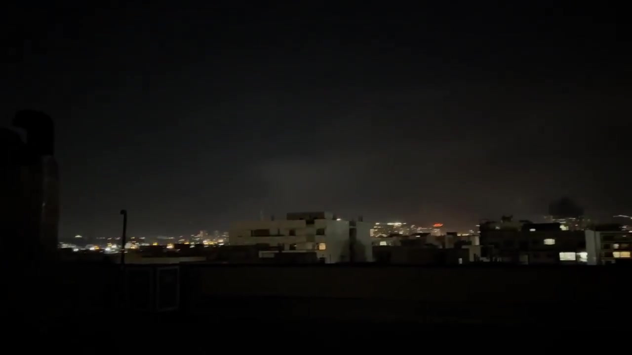 Bombardment continues in Tehran this evening