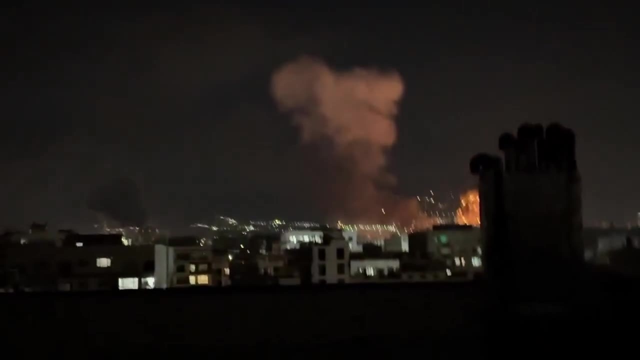 Bombardment continues in Tehran this evening