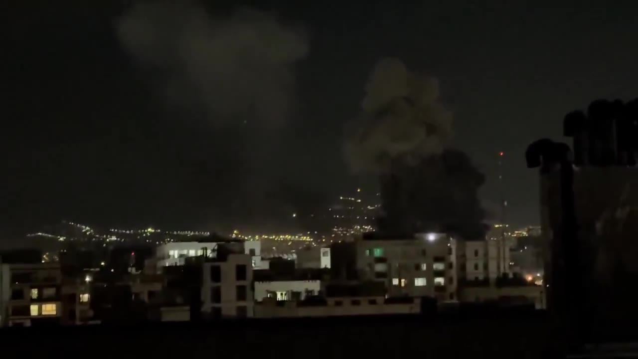 Bombardment continues in Tehran this evening