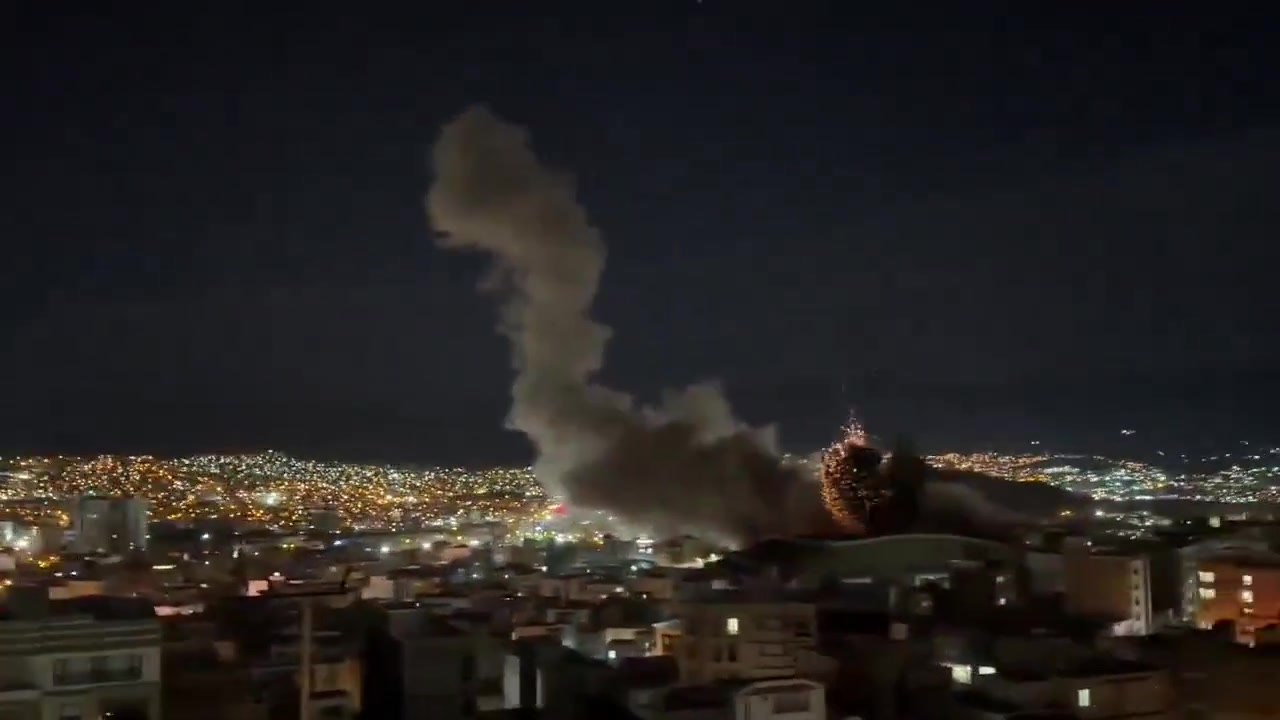 Minutes ago, at 02:15 a.m. local time, the state broadcasting complex in Sanandaj/Sine, Kurdistan Region in Iran, was struck by a missile during a U.S.–Israeli airstrike. The blast was so powerful that windows in several residential homes in nearby neighborhoods were shattered