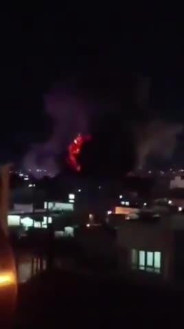 Powerful US/Israeli airstrikes on Bukan, western Iran, a short time ago