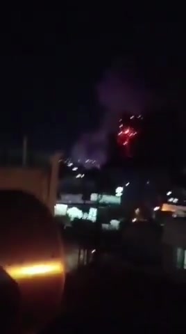 Powerful US/Israeli airstrikes on Bukan, western Iran, a short time ago