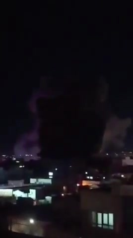 Powerful US/Israeli airstrikes on Bukan, western Iran, a short time ago