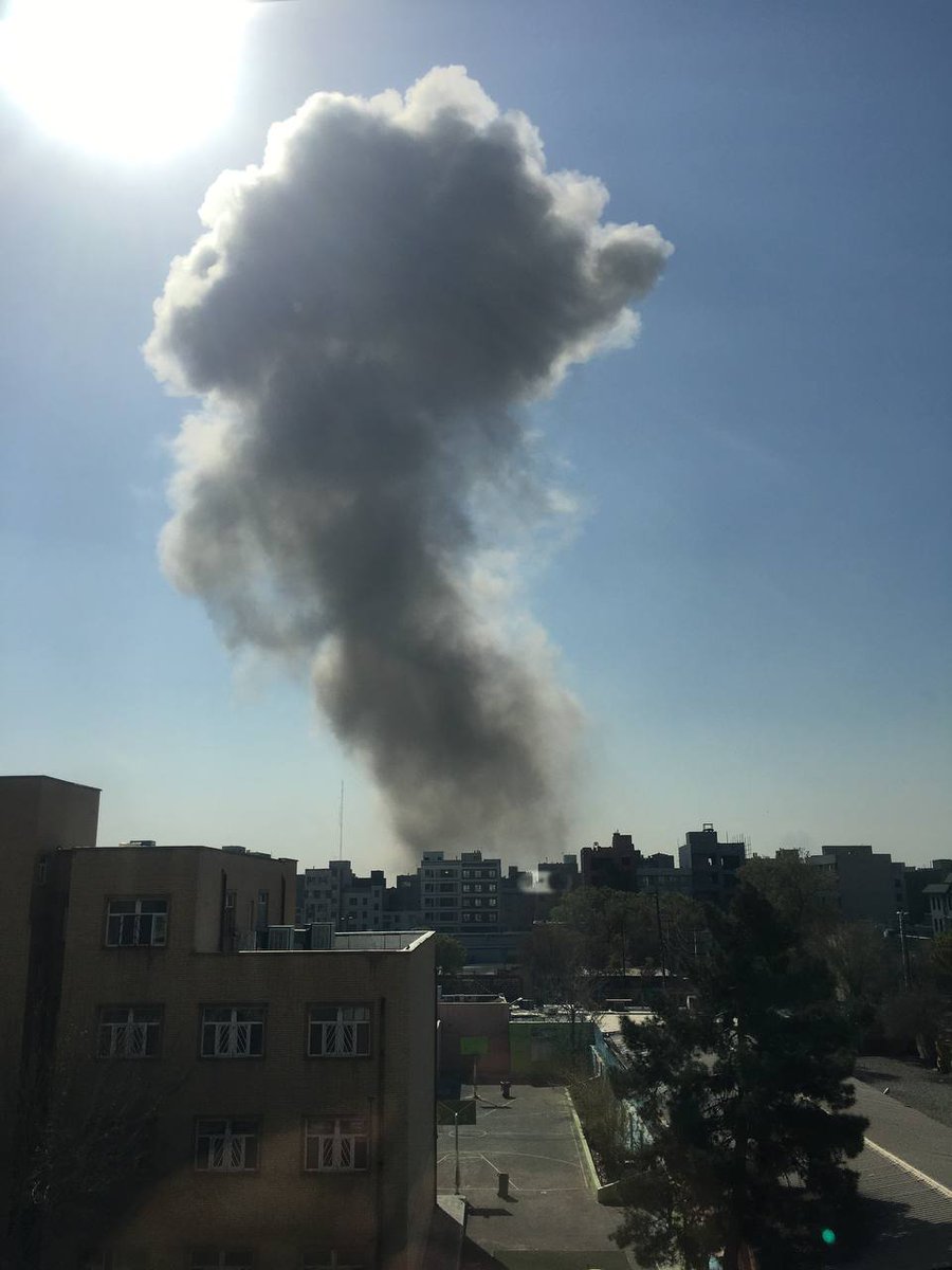 Airstrike at Tehran Valiasr this morning