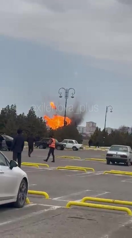 Drone strike has been reported at Nakhchivan airport in Azerbaijan