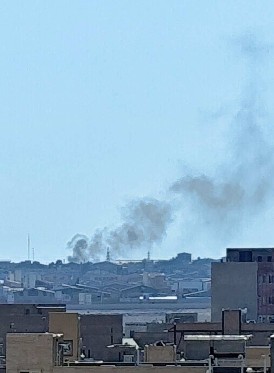 Airstrike near Shams Abad Industrial Town. Power outage was reported after the airstrike, Qom Province