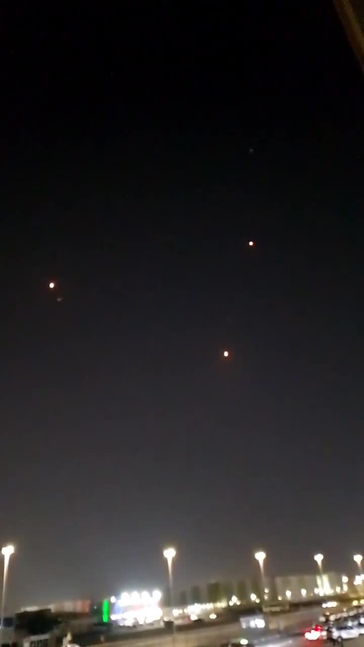 Multiple interceptions reported over Abu Dhabi as witnesses tells Reuters explosions have been heard near Zayed International Airport