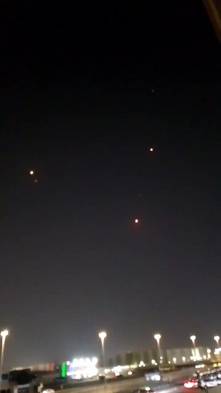 Multiple interceptions reported over Abu Dhabi as witnesses tells Reuters explosions have been heard near Zayed International Airport