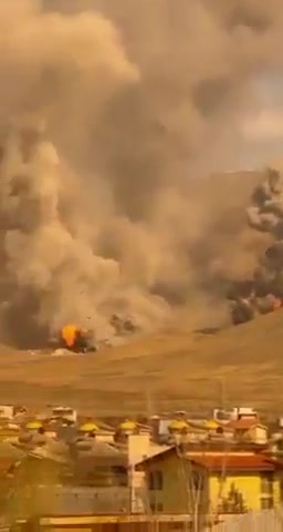 An airstrike targeted weapons depots in Damavand province, Iran