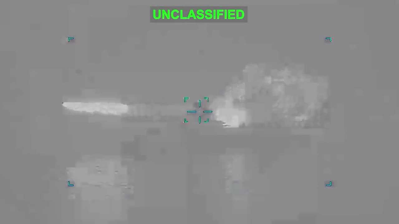 Video footage has now been released of the moment the IRIS Shahid Sayyad Shirazi, a Soleimani-class corvette serving with Iran’s Islamic Revolutionary Guard Corps Navy (IRGCN), was targeted today by a U.S. strike off the coast of Bandar Abbas. Immediately following the strike, some kind of munition - likely an anti-ship cruise missile - is seen cooking off from the flight deck of the Shahid Sayyad Shirazi