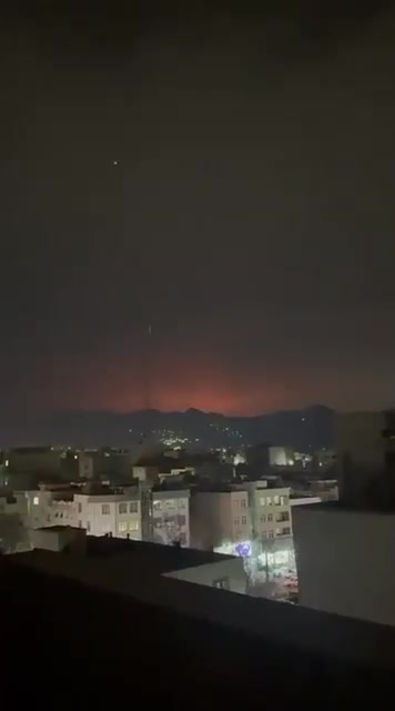Massive explosions tonight following U.S. and Israeli airstrikes on the Parchin facility in eastern Tehran