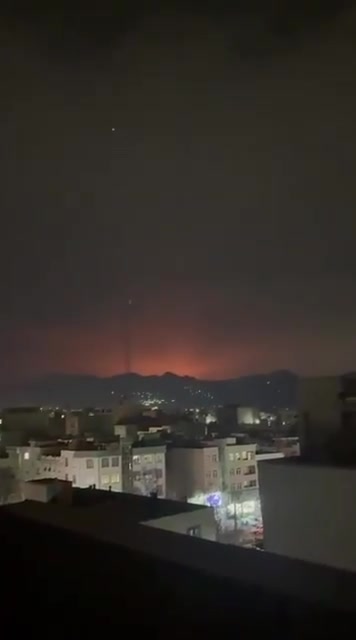 Massive explosions tonight following U.S. and Israeli airstrikes on the Parchin facility in eastern Tehran