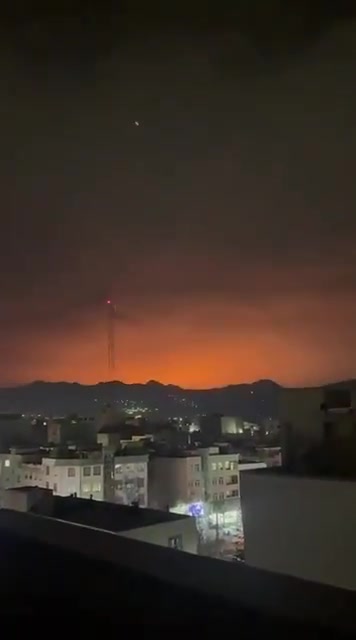 Massive explosions tonight following U.S. and Israeli airstrikes on the Parchin facility in eastern Tehran
