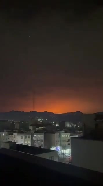 Massive explosions tonight following U.S. and Israeli airstrikes on the Parchin facility in eastern Tehran
