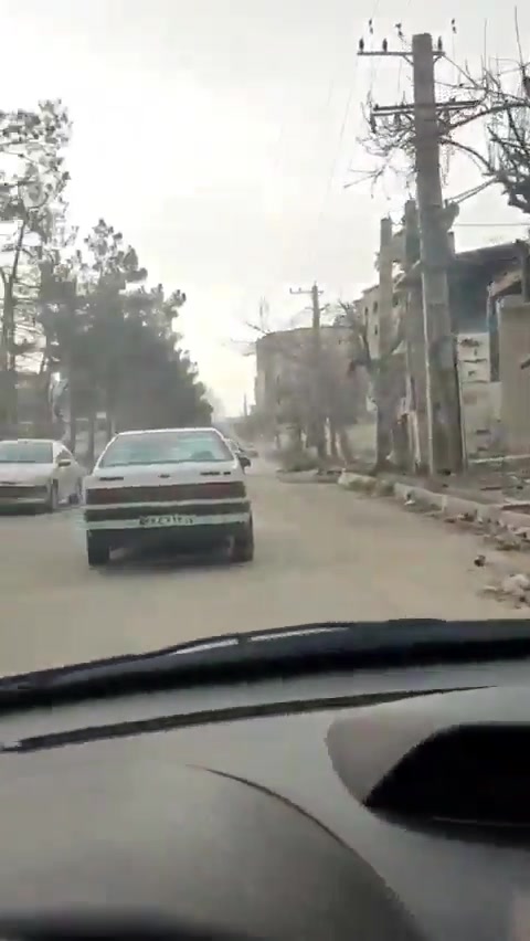 The Law Enforcement Command and Criminal Investigation Department in Urmia, West Azerbaijan Province (Iran) was destroyed