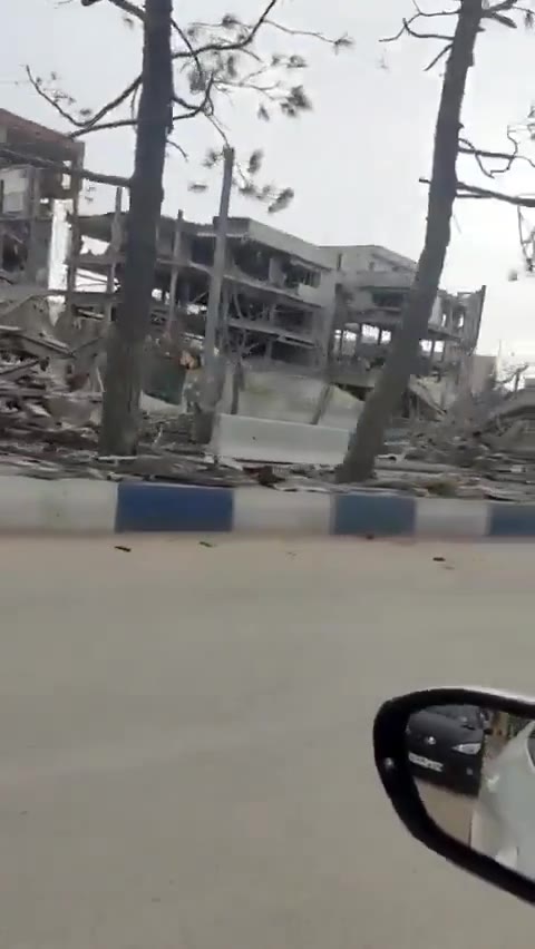 The Law Enforcement Command and Criminal Investigation Department in Urmia, West Azerbaijan Province (Iran) was destroyed