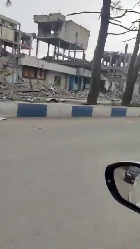 The Law Enforcement Command and Criminal Investigation Department in Urmia, West Azerbaijan Province (Iran) was destroyed