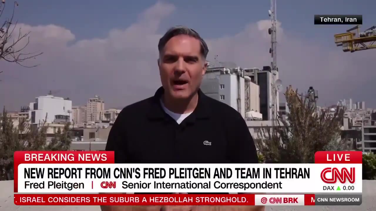 A CNN team of @fpleitgenCNN and @claudiaotto have arrived in Tehran, where heavy airstrikes struck just before dawn. The team heard jets and saw thick billowing smoke. His first report from the capital