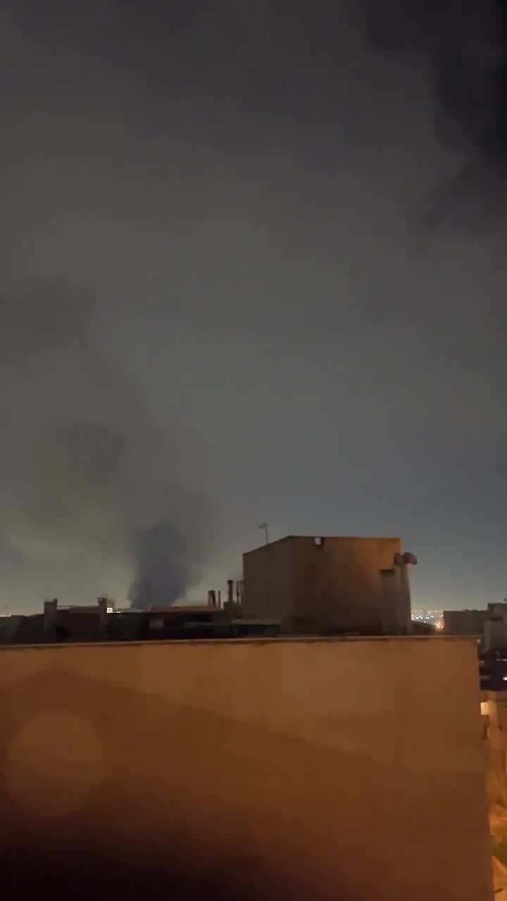 'Explosions in West Tehran' Video received: Mehrabad side