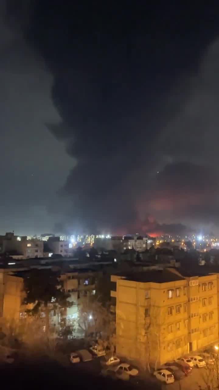 'Explosions in West Tehran' Video received: Mehrabad side