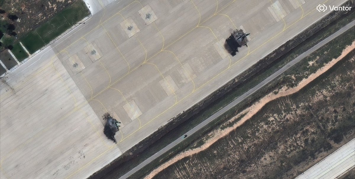 At Shahid Dastgheib International Airport in Shiraz, which also hosts an air base: 1 x destroyed Il-76;2 x destroyed C-130s;2 x destroyed Su-22s