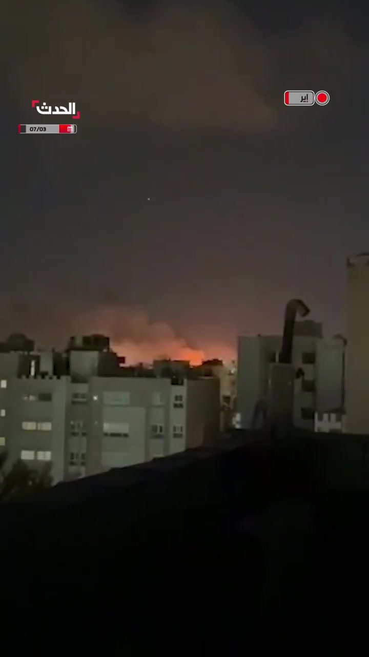 The moment Israeli and American airstrikes targeted the Shiraz region in southern Iran.