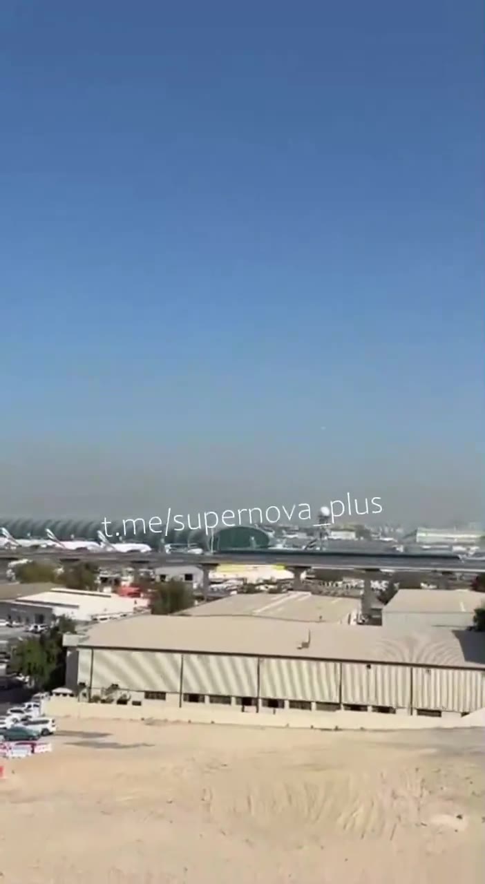 UAE: another Iranian strike hit near Dubai International Airport some moments ago.  Drone engines can be heard just before impact