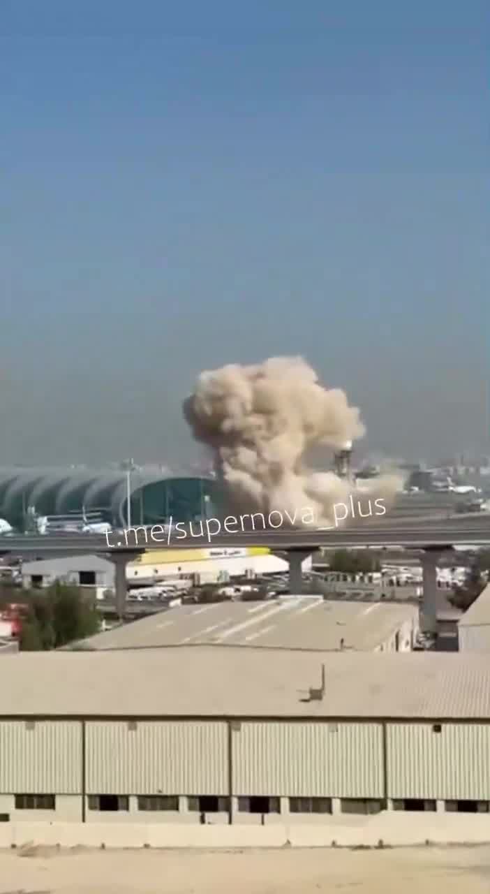 UAE: another Iranian strike hit near Dubai International Airport some moments ago.  Drone engines can be heard just before impact