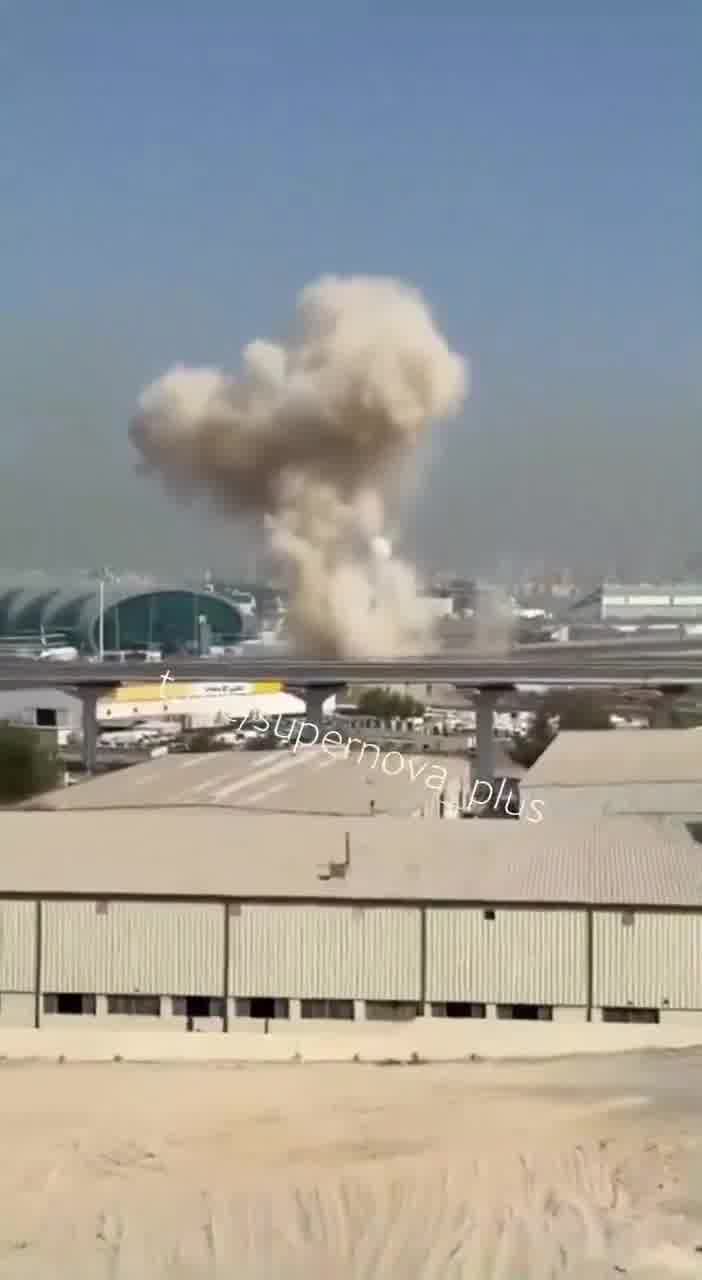 UAE: another Iranian strike hit near Dubai International Airport some moments ago.  Drone engines can be heard just before impact