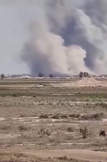 Purported aftermath of a U.S. or Israeli airstrike in Mehran, Iran, adjacent to the Iraqi border