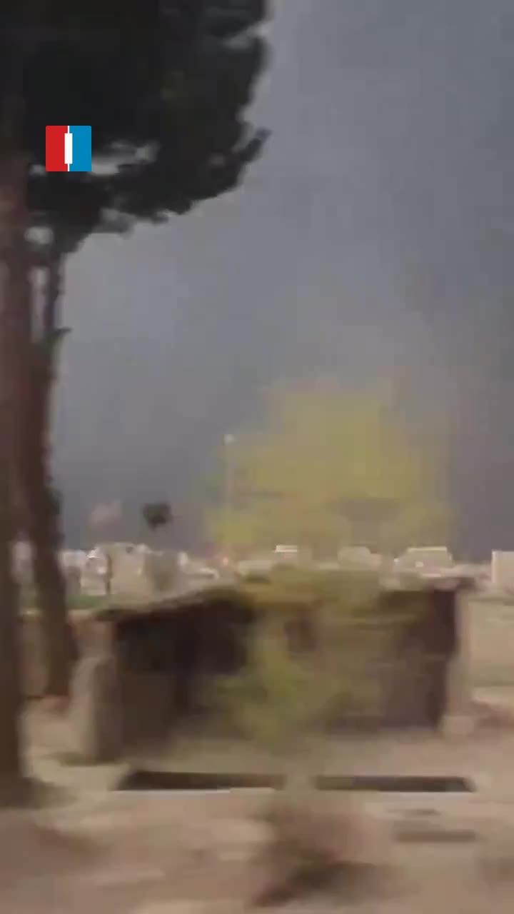 Fire is seen still burning at the Rey oil depot on Sunday morning, hours after the site, along with other oil depots in Tehran, was targeted in airstrikes late on Saturday, footage sent to Iran International shows