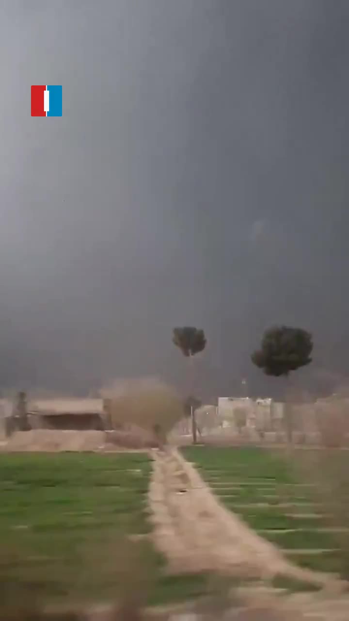 Fire is seen still burning at the Rey oil depot on Sunday morning, hours after the site, along with other oil depots in Tehran, was targeted in airstrikes late on Saturday, footage sent to Iran International shows