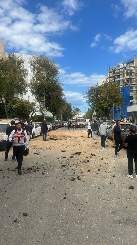 From the scenes of some of the cluster munition impacts in central Israel following Iran's latest ballistic missile attack