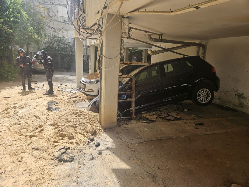 From the scenes of some of the cluster munition impacts in central Israel following Iran's latest ballistic missile attack