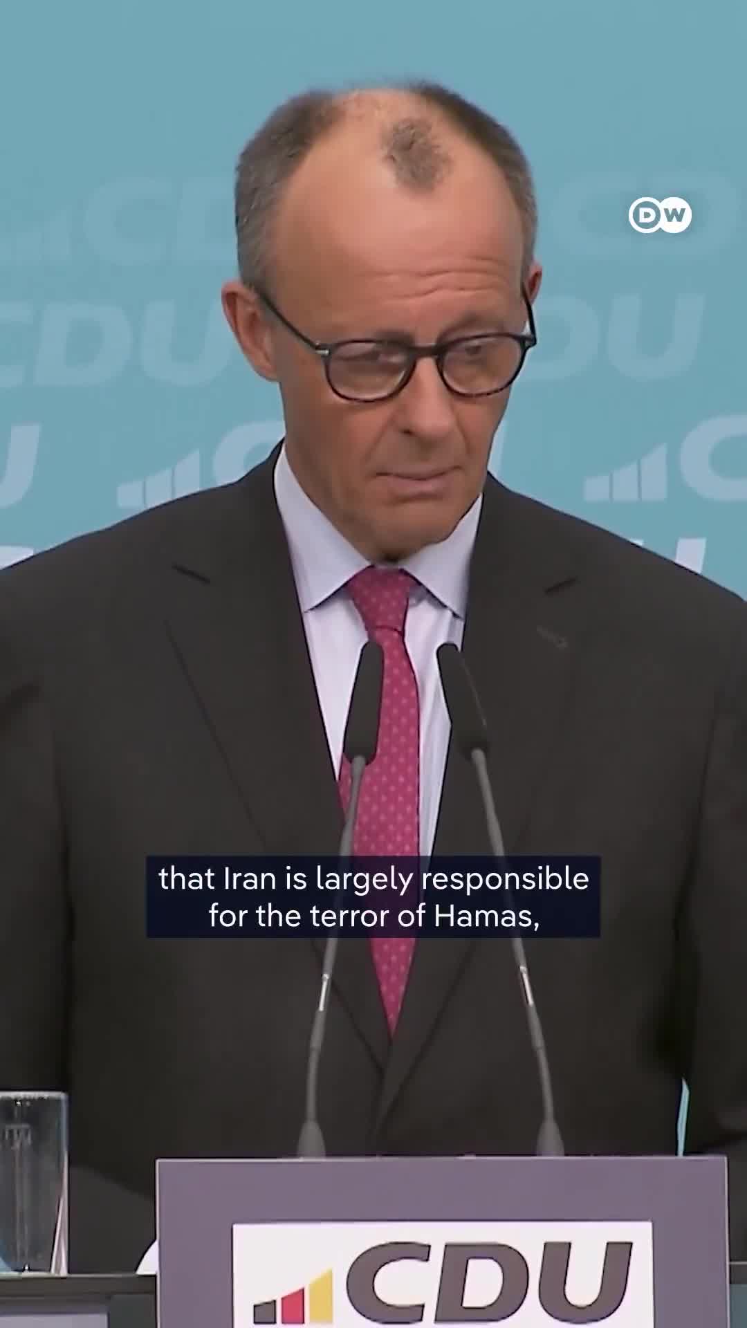 German Chancellor Merz on Iran: Iran is the center of international terrorism, and this center must be shut down. The Americans and Israelis are doing that in their own way