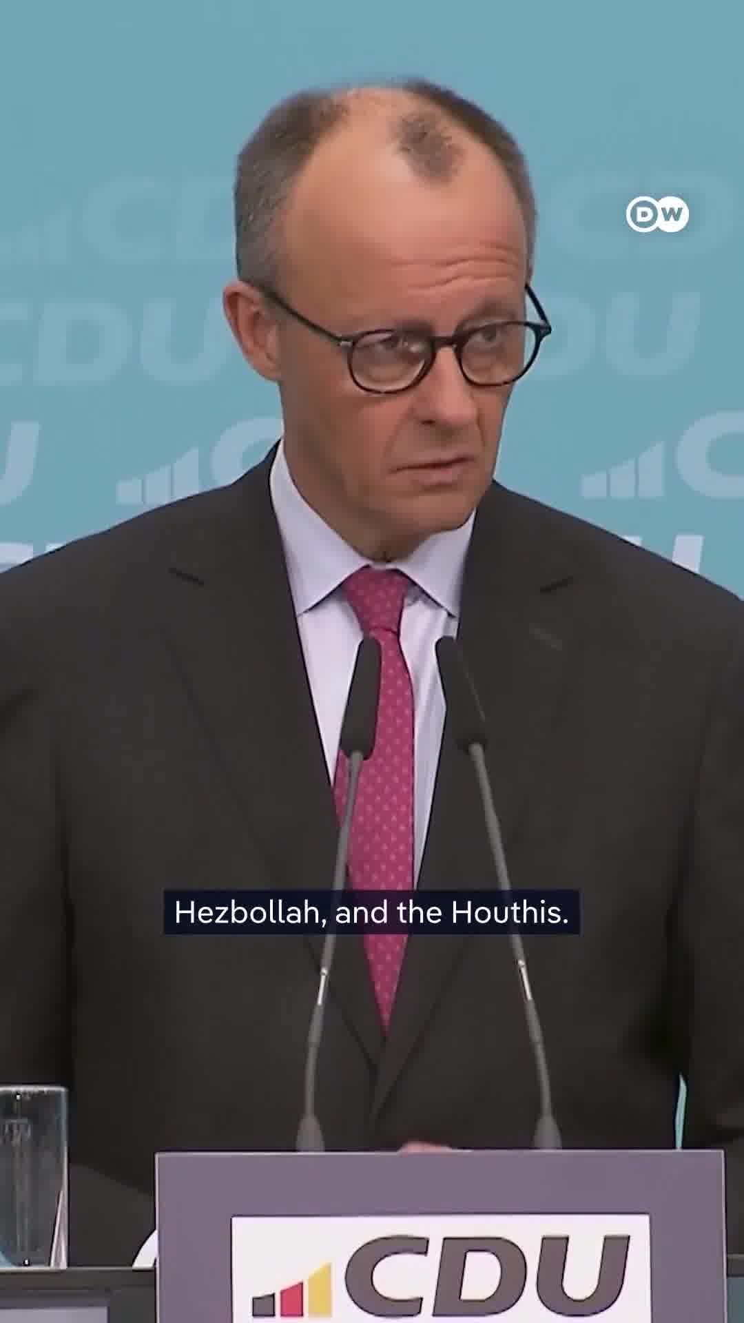 German Chancellor Merz on Iran: Iran is the center of international terrorism, and this center must be shut down. The Americans and Israelis are doing that in their own way