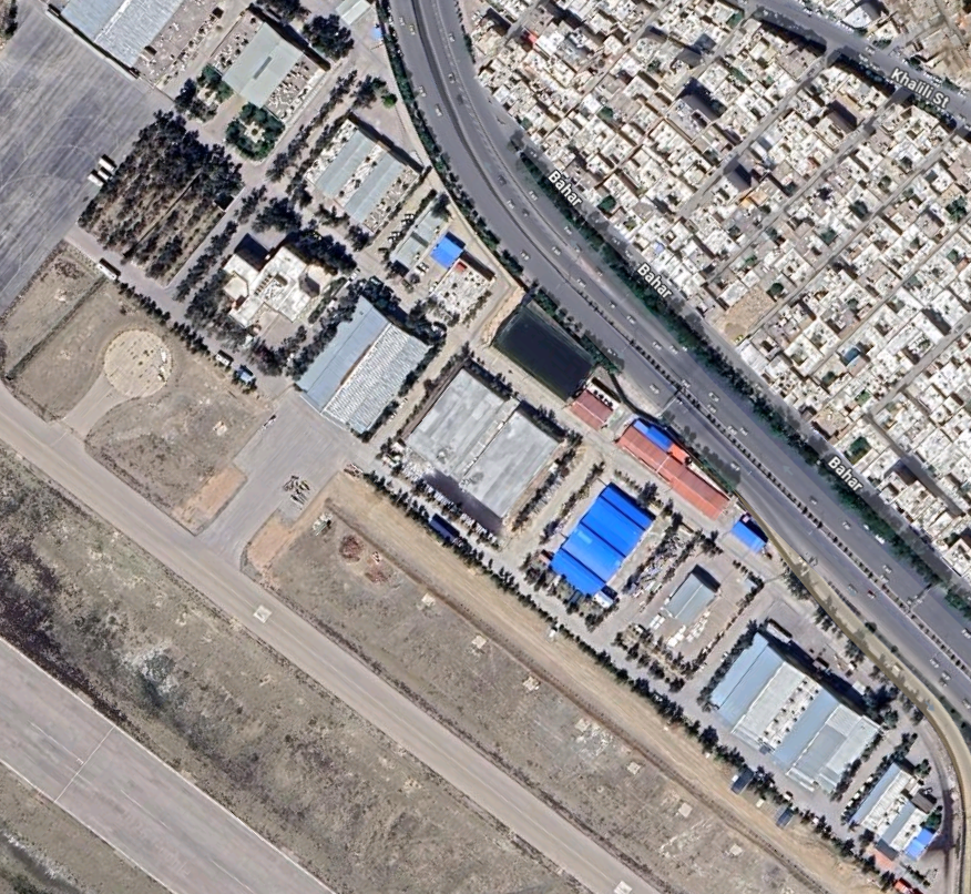 Southern Isfahan Iran  Shahed-Aviation Industries spotted hit by airstrike YESTERDAY at 32.6229, 51.6930 
