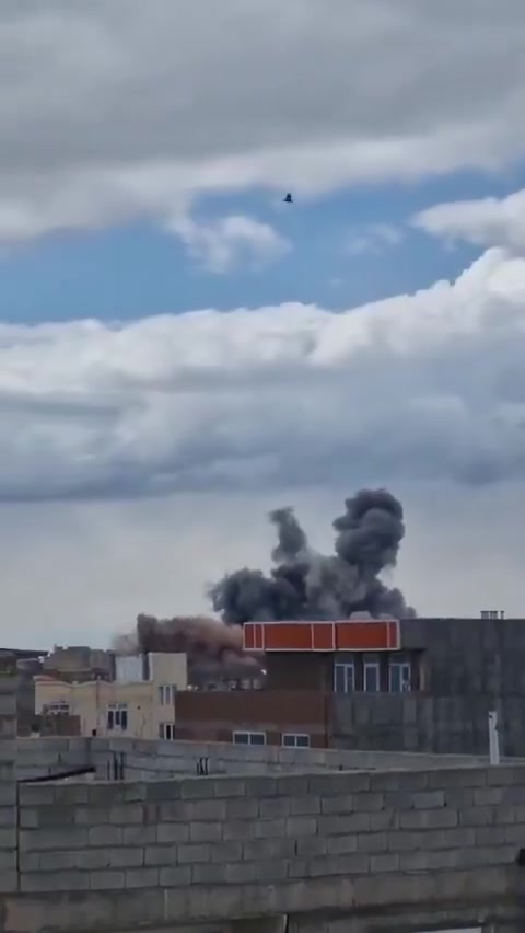 A series of airstrikes targeted regime police headquarters and other law enforcement facilities in Bonab, northwestern Iran, earlier today